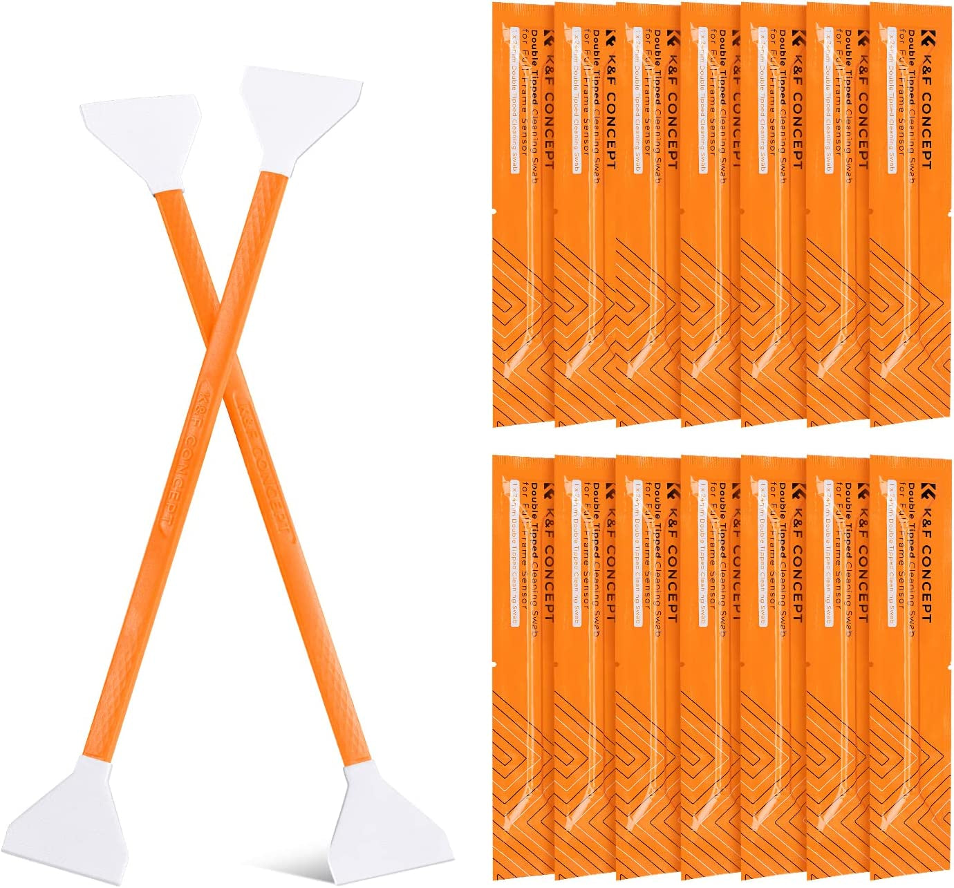 K&F Concept 9-In-1 Camera Lens Cleaning Kit for DSLR Camera Lens Filter Cell Phones with Air Blowing, Vacuum Cleaning Cloth*6, 15Ml Cleaning Cloths Liquid, Lens Cleaning Pen  Shenzhen Zhuoer Photograph 14 Pack Swabs  