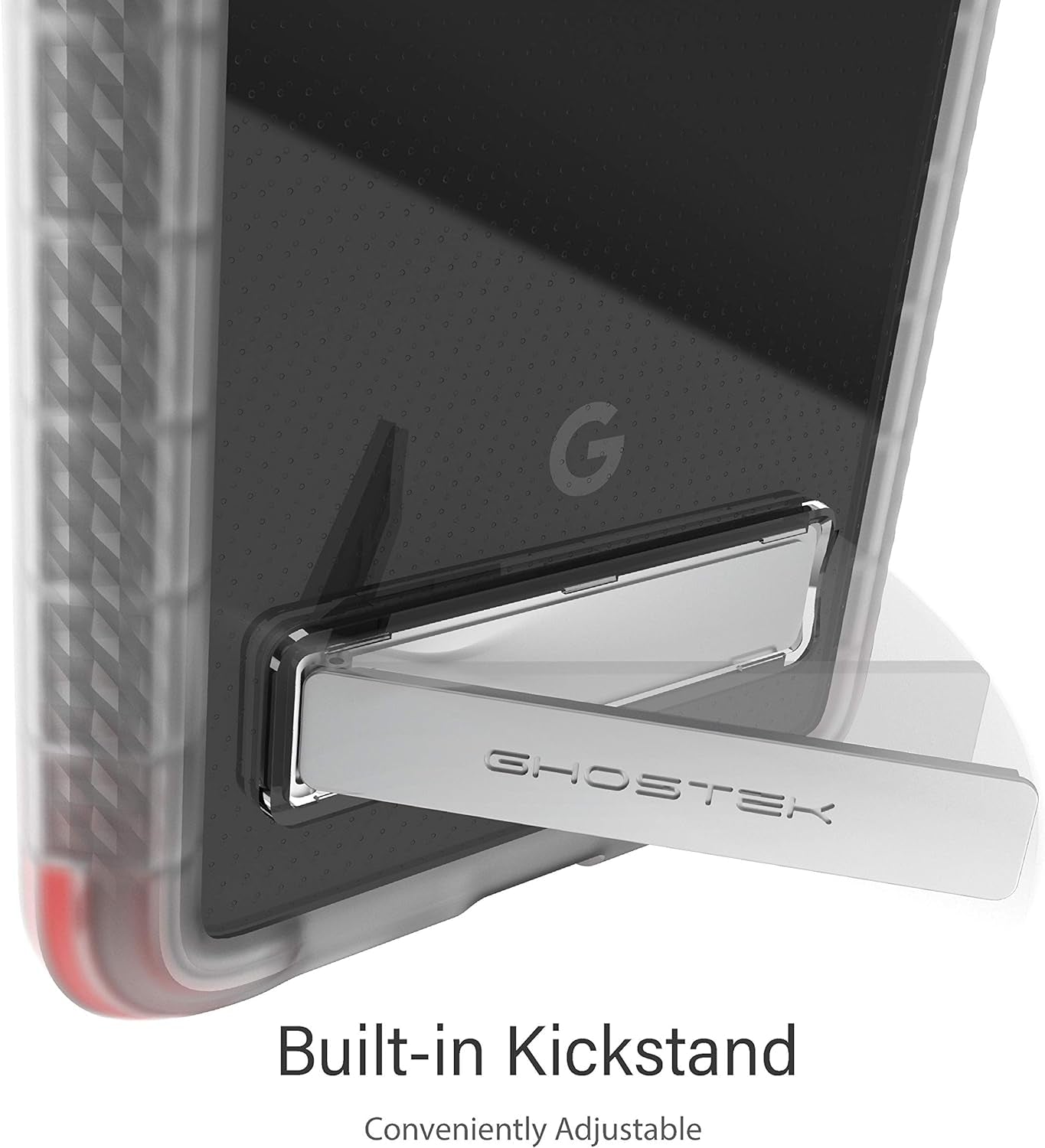 Ghostek Covert Pixel 4A 5G Case Clear with Kickstand Slim Fit Thin Shockproof Design Military Grade Scratch Resistant Back and Non-Slip Hand Grip Protective Cover for 2020 Google Pixel 4A 5G - (Clear)  Ghostek   