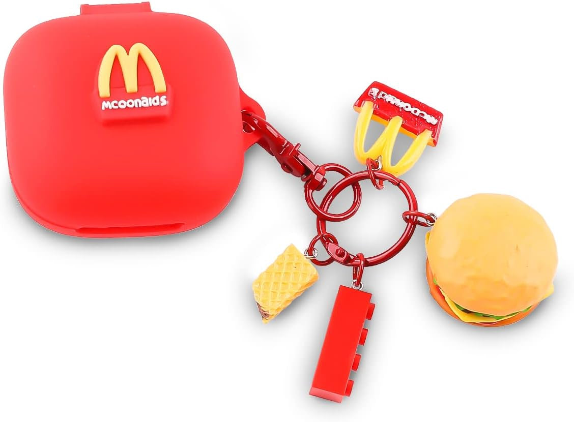 Fit Designed for Beats Fit Pro 2021 New Earbuds, Suublg Beats Fit Pro Cartoon Silicone Headphones Charging Case Cover with Cute Doll Keychain Full Body Anti-Lost Lanyard Protection  Suublg M  