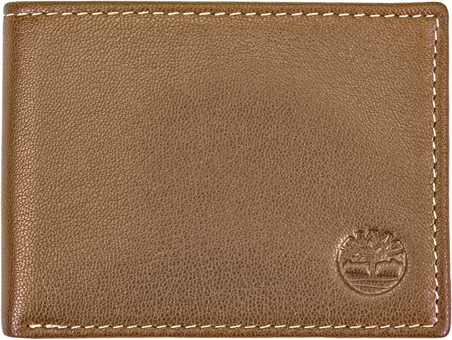 Timberland Men'S Leather RFID Blocking Passcase Security Wallet  Timberland Tan  