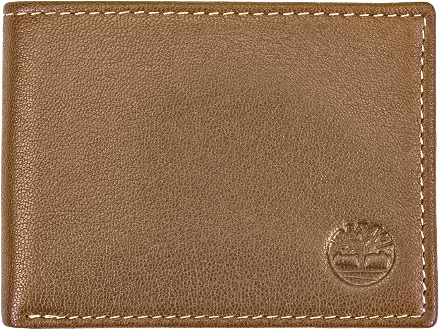 Timberland Men'S Leather RFID Blocking Passcase Security Wallet  Timberland Tan  