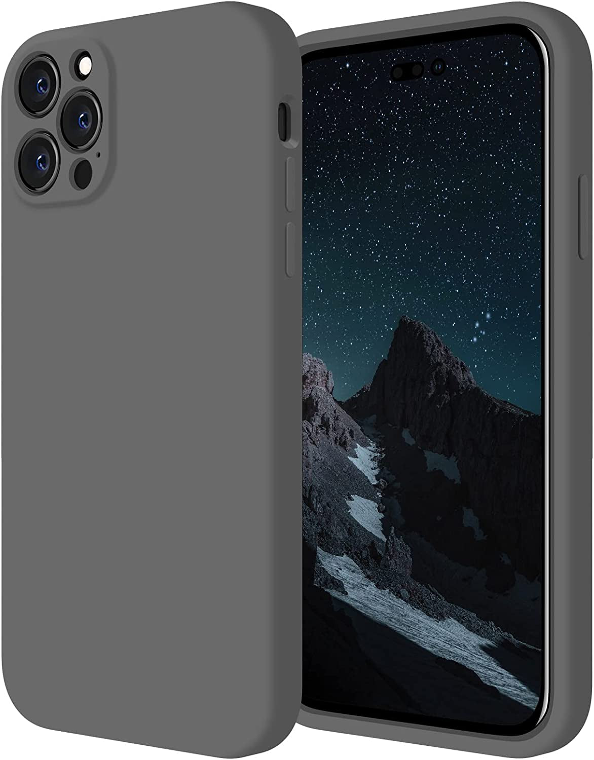 Firenova for Iphone 14 Pro Case, Silicone Upgraded [Camera Protection] Phone Case with [2 Screen Protectors], Soft Anti-Scratch Microfiber Lining Inside, 6.1 Inch, Black  FireNova   