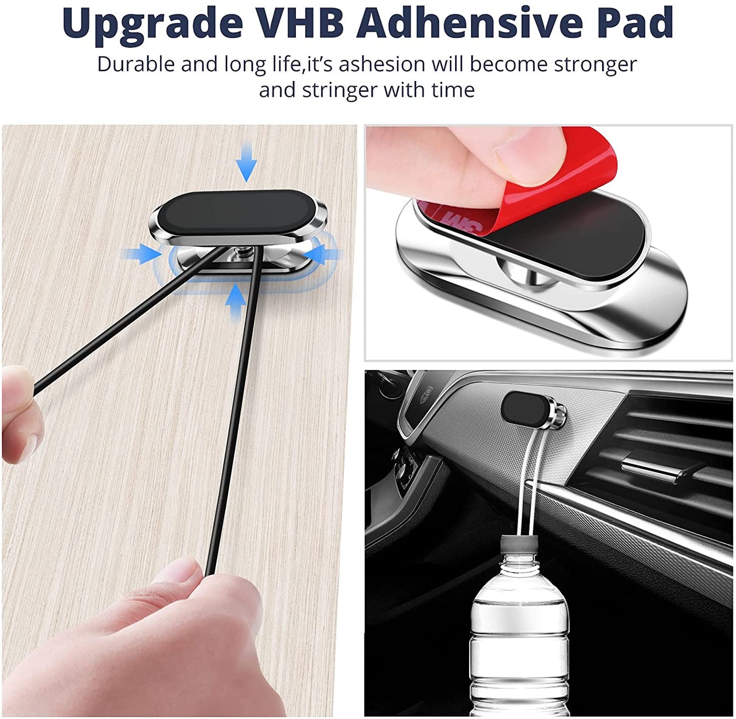 [2-Pack] Magnetic Phone Mount for Car, FONKEN Car Phone Holder Mount [Stronger 8X Magnets] 360°Rotation Universal Dashboard Phone Holder Magnetic Car Mount for Iphone 13/12 Pro, Samsung, LG All Phones  FONKEN   