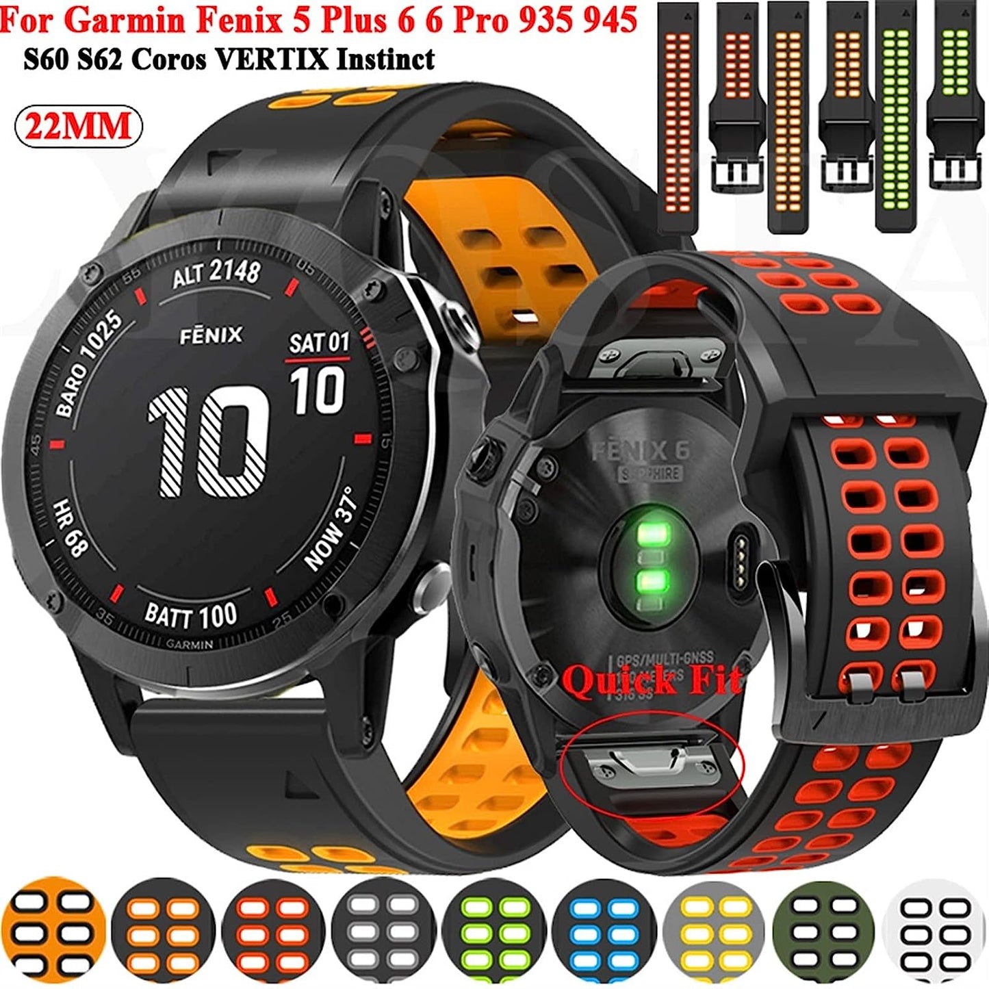 GQMYOK for Garmin Quickfit Watch Band 26MM Smart Watchbands  GQMYOK   