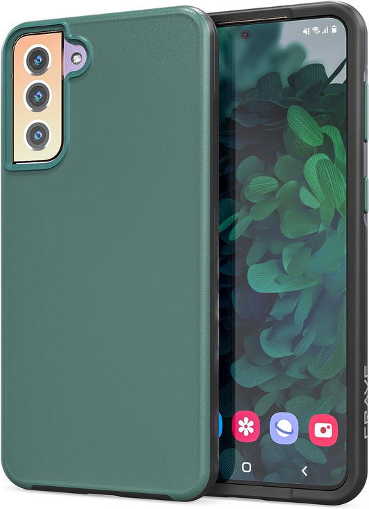 Crave Slim Guard for Galaxy S21+ Case, Shockproof Case for Samsung Galaxy S21 Plus, S21+ 5G (6.7 Inch) - Forest Green  Crave   