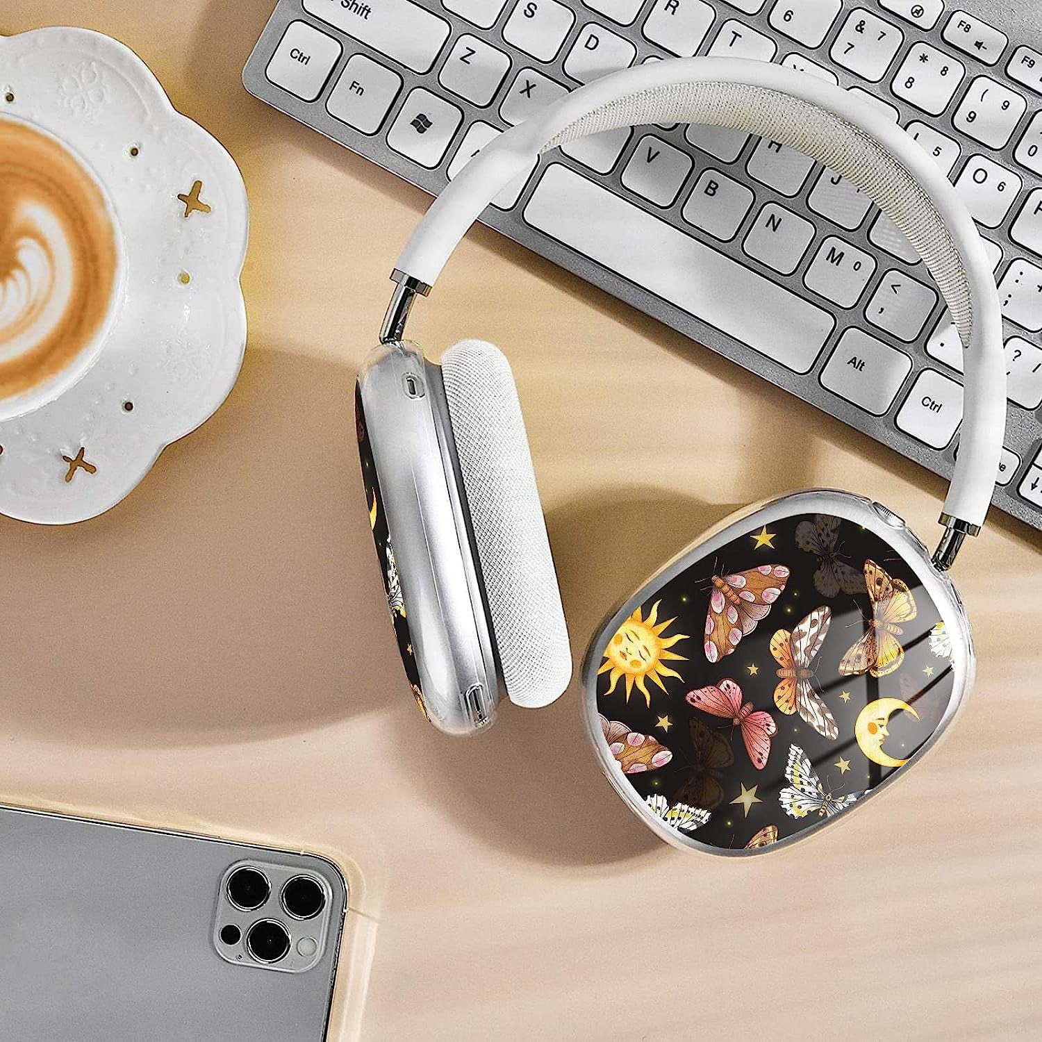 WINCHIHAN Printed Soft TPU Anti-Scratch Protective Case Cover Compatible with Airpods Max Headphones # A20738  WINCHIHAN   