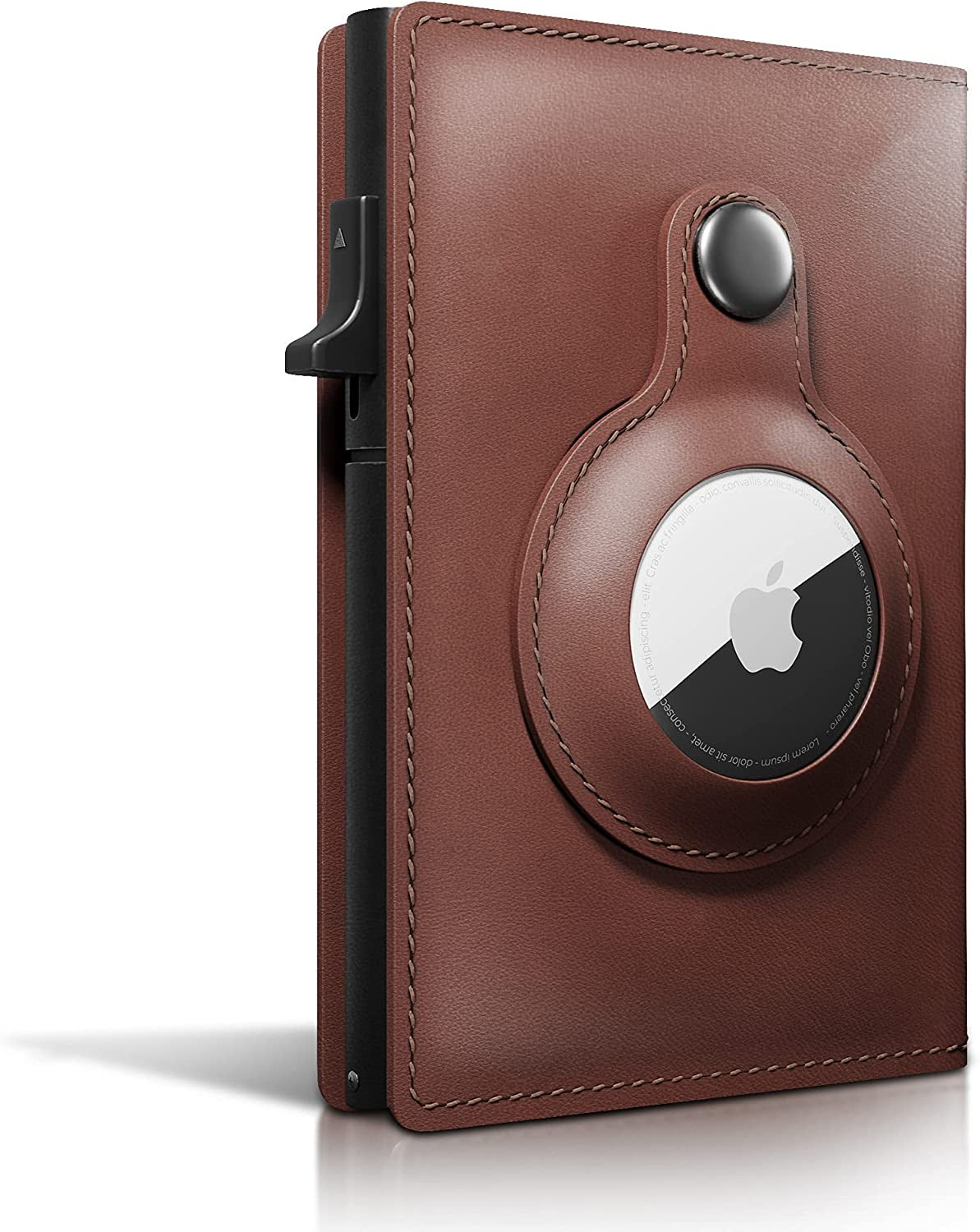 Anovus Airtag Wallet (Brown) | Trackable Wallet with Airtag Holder | Rfid-Blocking Minimalist Leather Wallet | Slim Leather Airtag Wallet - Men and Women| Smart Wallet - Airtag Not Included  Anovus   