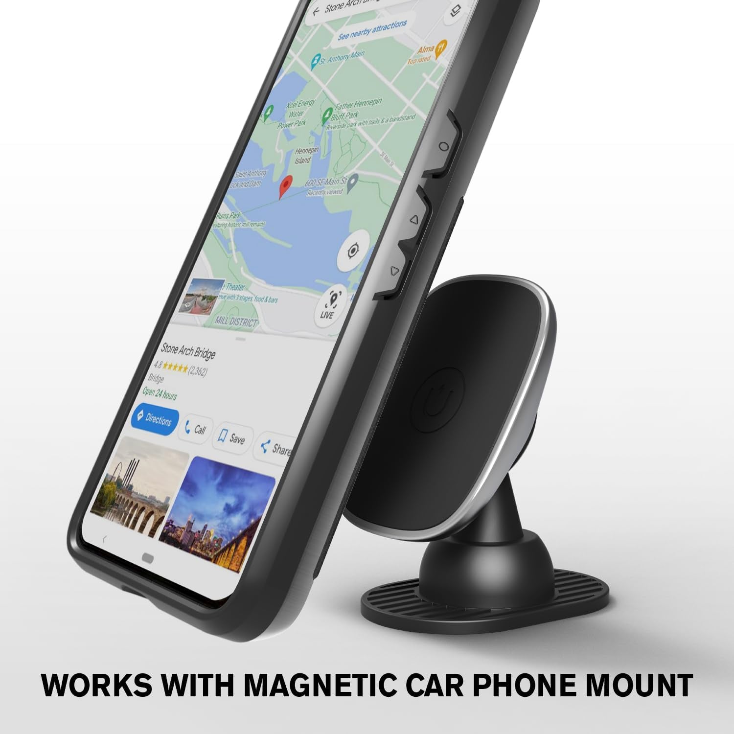 VENA Vcommute Wallet Case Compatible with Google Pixel 8 Pro (2023), (Military Grade Drop Protection) Flip Leather Cover Card Slot Holder with Kickstand - Space Gray  Vena   