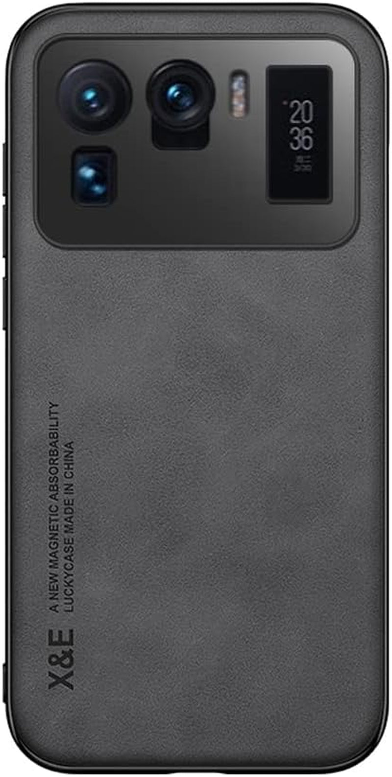 Kepuch Mowen Case Cover Bumper Built-In Metal Plate for Xiaomi 11 Ultra - Black  Kepuch Silklike-Black  