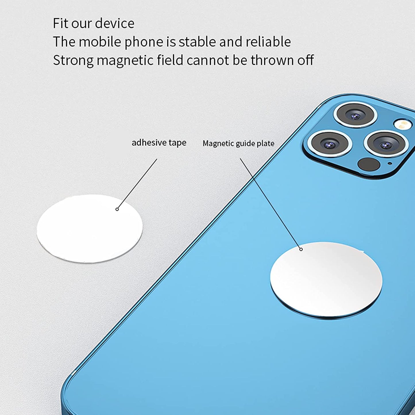 Magnetic Phone Holder for Laptop, Adjustable Phone Monitor Side Mount for Smartphones, for Home Office (Silvery)  Schellen   