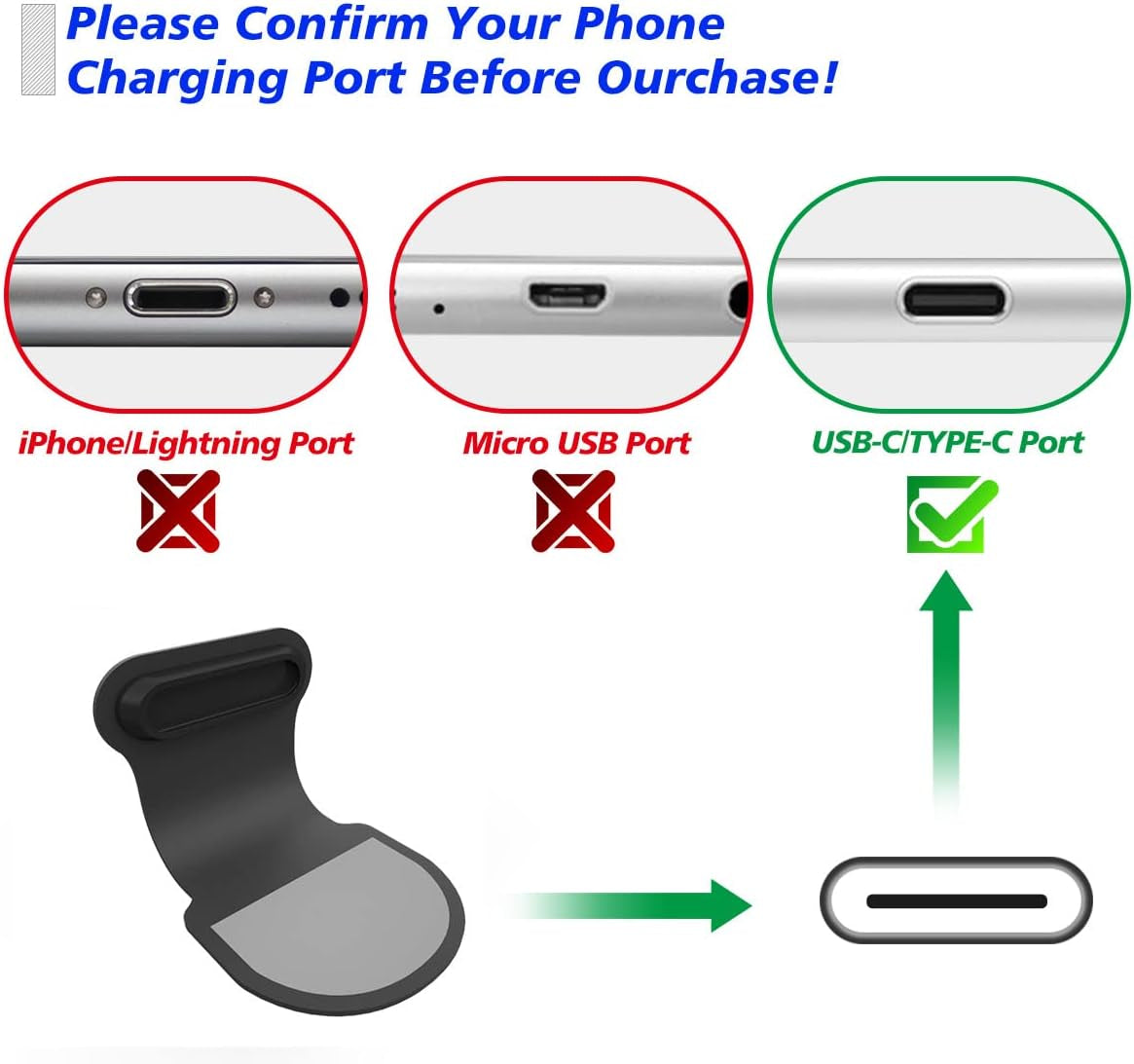 2PCS Anti-Lost anti Dust Plug Compatible with Phone,Usb C/Type C,Anti Dust Proof Plug for Samsung Galaxy S23 Ultra S23+,S22,S21 S21+,20 S20,S10 S10E S10+,S9 S9+,S8 S8+,USB C Charging Port Dust Plug  CASEDAO   