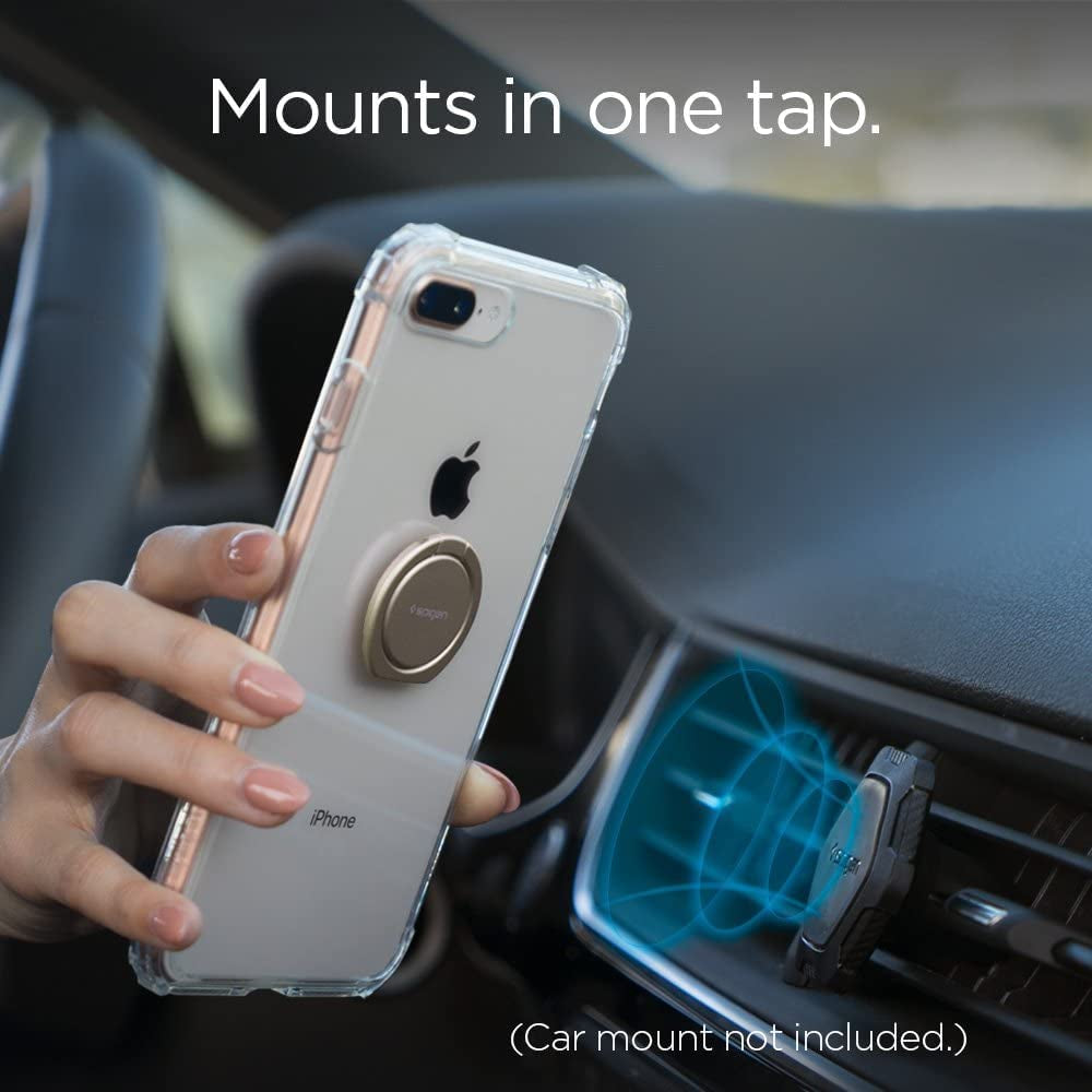 Spigen Style Ring 360 Cell Phone Ring/Phone Grip/Stand/Holder for All Phones and Tablets Compatible with Magnetic Car Mount - Champagne Gold  Spigen   