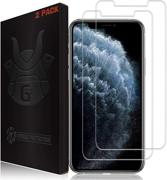 G-Armor 2 Pack Screen Protector for Iphone 11 Pro, Iphone Xs and Iphone X - Tempered Glass Screen Saver, Phone Case Friendly, Lifetime Replacement, Protective Screen Cover for 5.8 Inch Iphones  G-Armor   