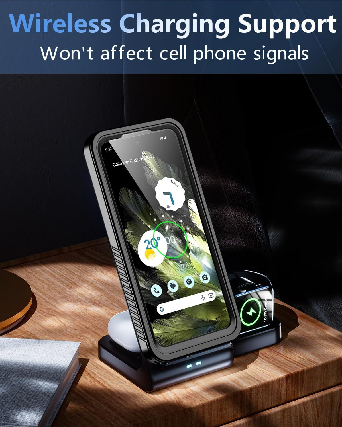 Oterkin for Google Pixel 8 Case Waterproof, Pixel 8 Case with Built-In Screen&Camera Protector,360° Full Body Protection Dustproof Shockproof Anti-Scratch Case for Pixel 8 6.2" -Black  Oterkin   