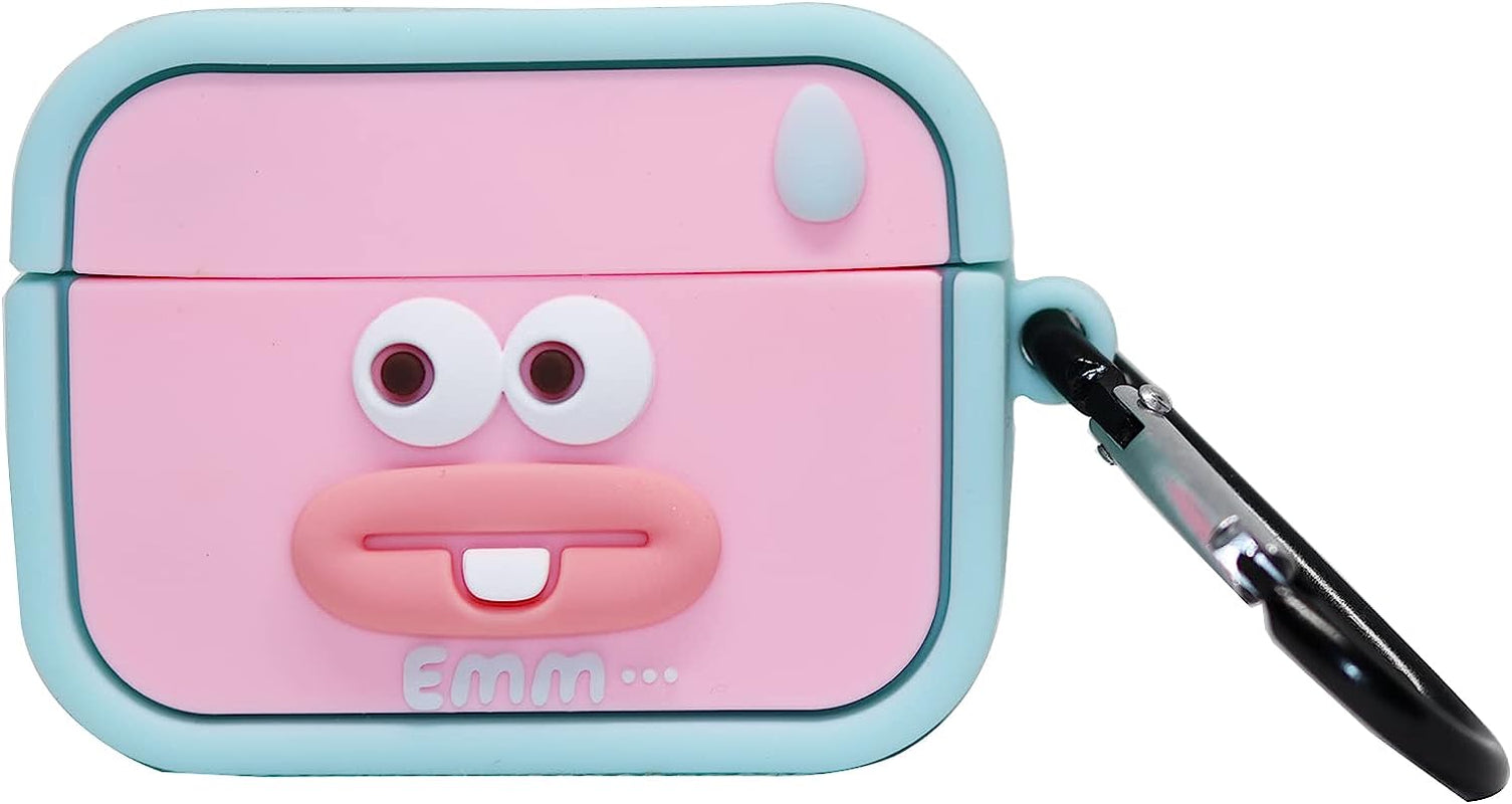 Cartoon Case Compatible with Apple Airpods Pro Case Cover Silicone Shockproof 3D Cute Kawaii Protective Case Anti-Fall Headphone Case for Airpod Pro Case (Airpods Pro, Green Monster)  FirstCorn Sweating Airpods Pro 