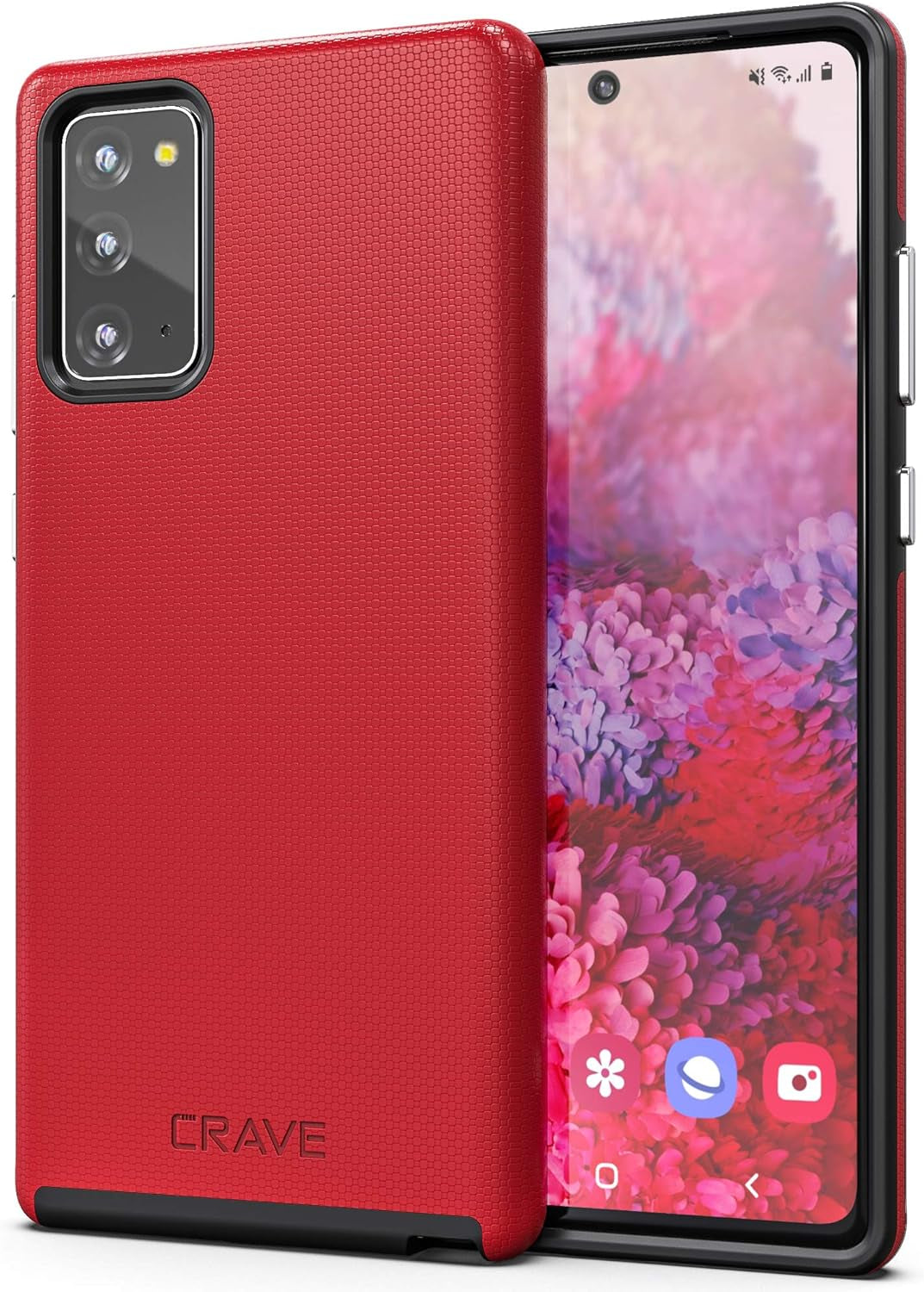 Crave Note 20 Case, Dual Guard Protection Series Case for Samsung Galaxy Note 20 - Berry  Crave Red  