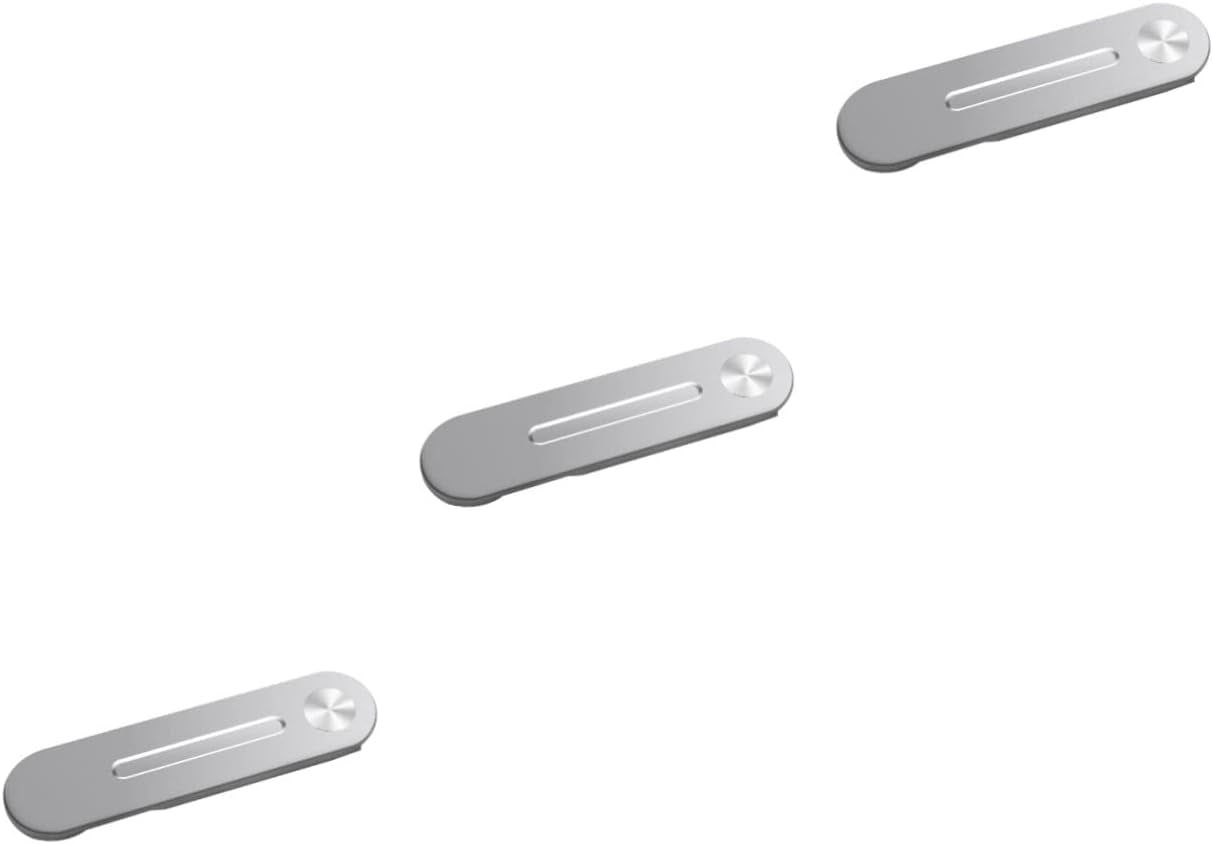 UKCOCO 2Pcs Mobile Phone Holder Collapsible Laptop Stand Stand for Laptop Magnetic Laptop Phone Stand Computer Monitor Stand Computer Phone Stand Magnetic Laptop Phone Stand Metal Silver  UKCOCO Silverx3pcs 12×3cmx3pcs 