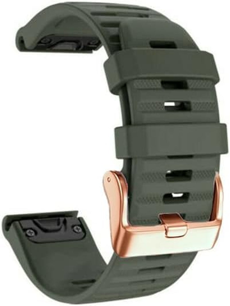 GUMMMY Quickfit 20 22 26Mm Straps Band for Garmin Fenix 7 7X 7S 5S 5 5X plus 6S 6 6X Pro/Epix Smartwatch Watch Band Silicone Bracelet  GUMMMY O 26mm Fenix 7X 3HR 