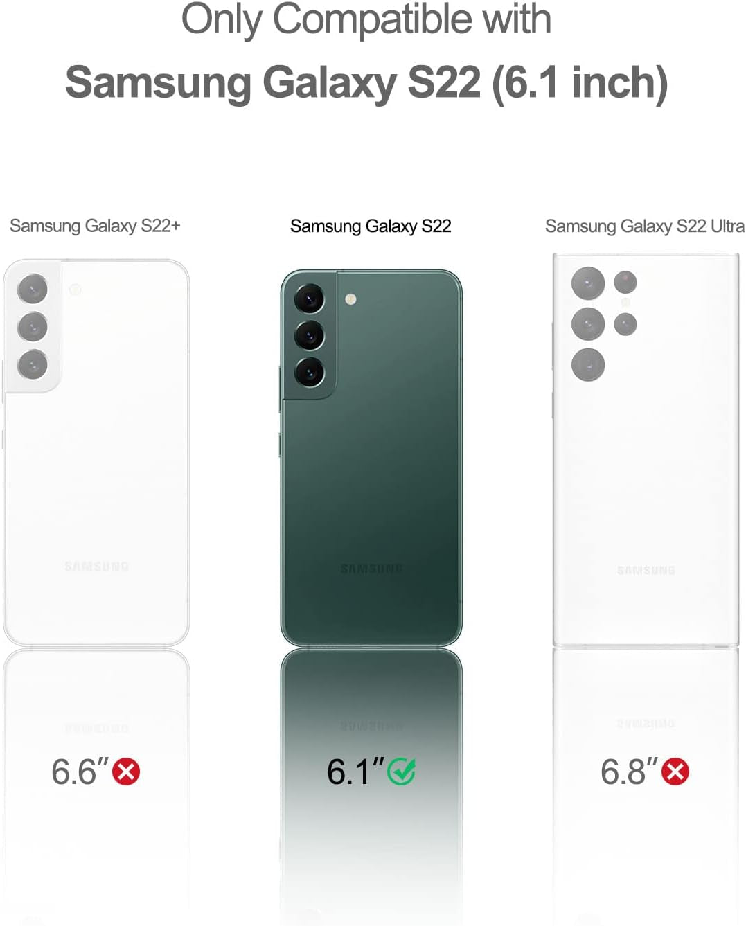 SURITCH for Samsung Galaxy S22 Case, [Built-In Screen Protector] Full Body Protection Shockproof Rugged Bumper Slim Soft Silicone Protective Cover for Galaxy S22 6.1 Inch (Green Mandala)  SURITCH   