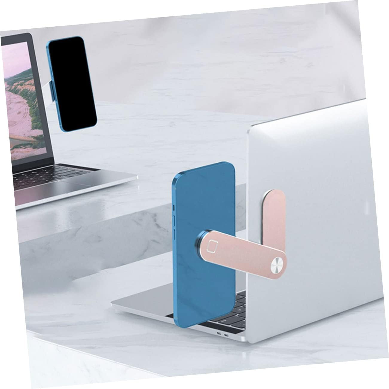 Ciieeo 1 Set Flat Expansion Bracket Cellphone Stand Adjustable Laptop Phone Mount Laptop Side Mount Magnetic Stand Magnetic Tablet Mount Magnetic Laptop Phone Mount Magnetic Phone Stand  Ciieeo   