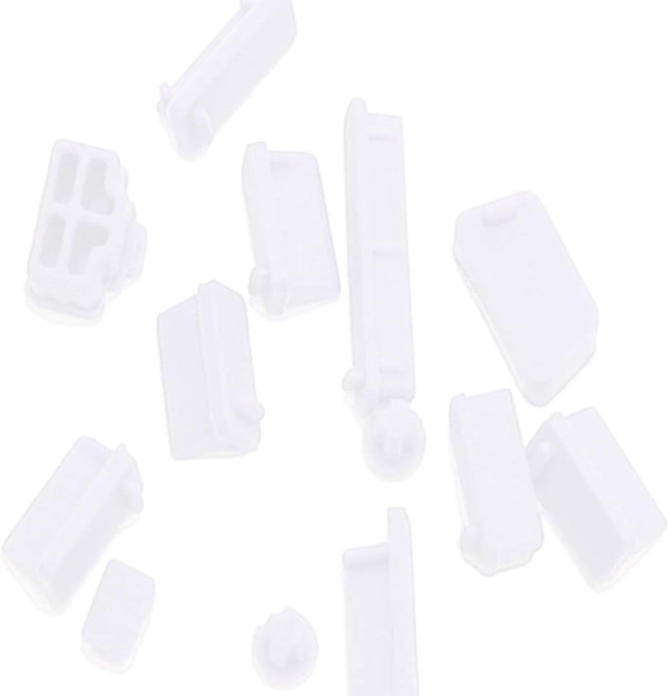 13Pcs Universal Silicone USB 2.0/3.0 Port Plug Cover Cap Female Jack Interface anti Dust Protector Compatible with Tablet PC Notebook Laptop Green  Bluelanss White  