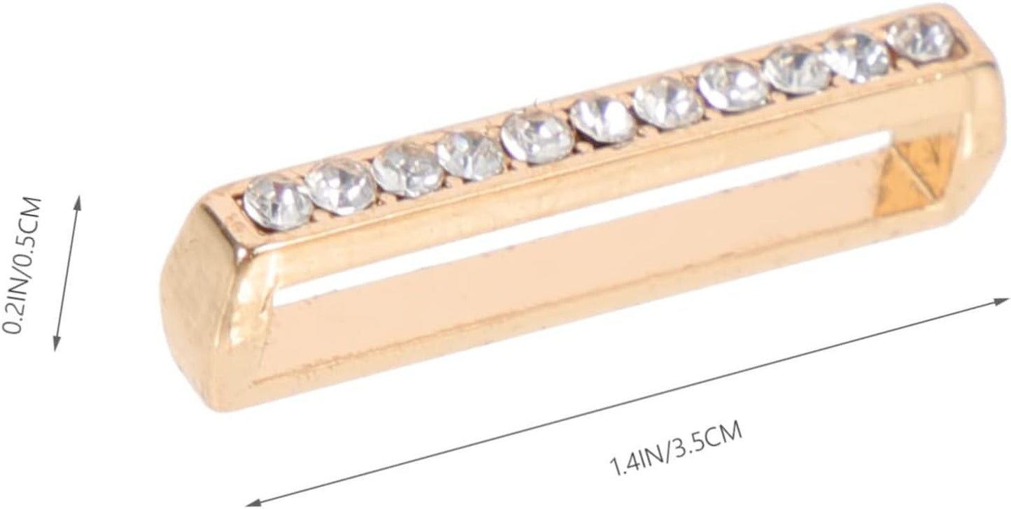 Mikikit 12 Pcs Compatible Loops Themed Anti-Slip Rhinestones Exquisite Decorations Charms Delicate Ornament with Watch Decors Design Smartwatch Accessories Band Christmas Golden Strap  Mikikit   