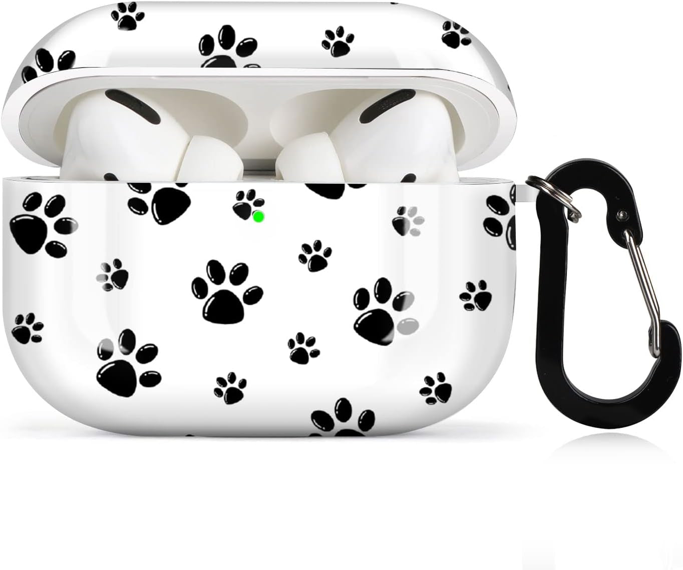 Lapac Airpods Pro Case Cheetah Leopard Airpod Pro Case Black Leopard Purple Cheetah Cute Airpod Pro Hard Case Cover with Keychain Accessories Protective for Wireless Airpods Pro Charging  Lapac Paw  