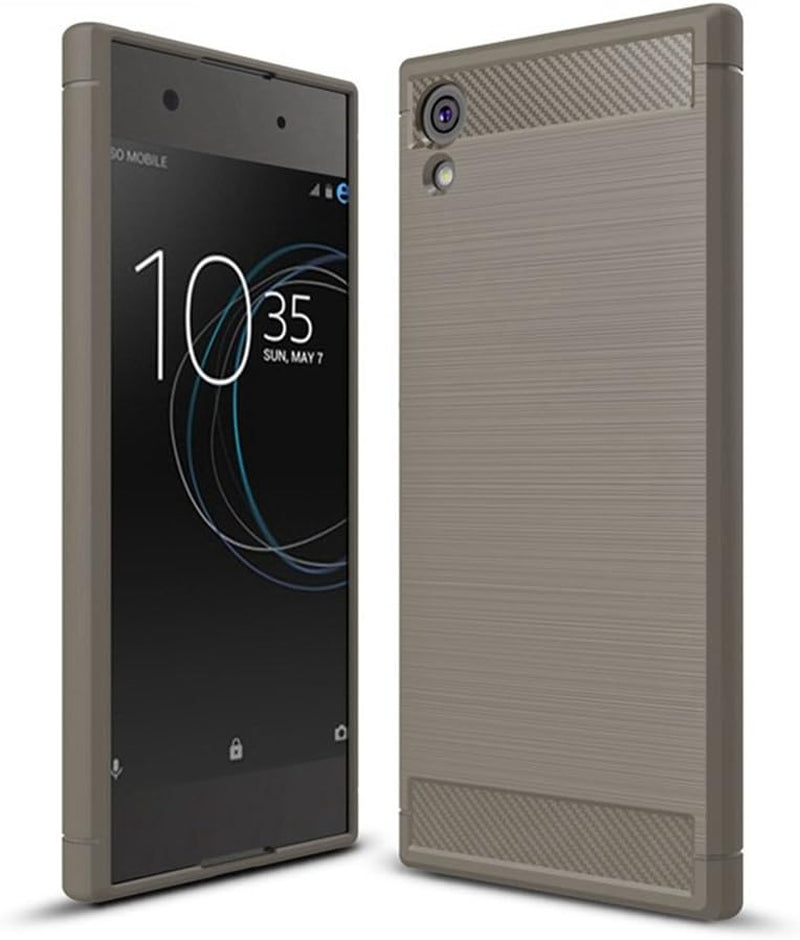 Sony Xperia XA1 Ultra Case Cover Shell,Carbon Fiber Material Case,Smooth Non-Slip Soft,Anti-Fingerprint Case,Fully Protective Case Cover for Sony Xperia XA1 Ultra  Manyip B Sony Xperia Xa1 Ultra 