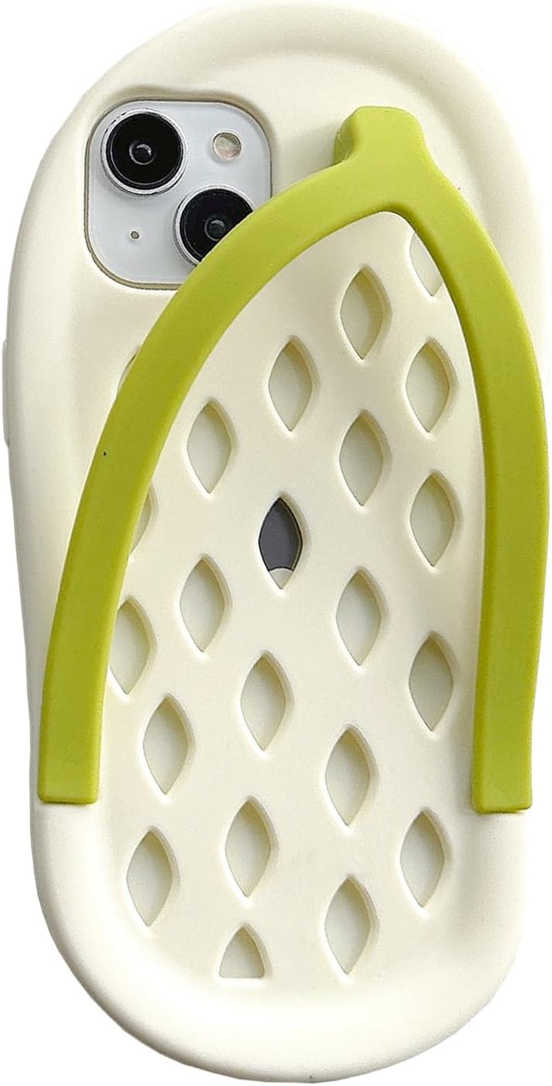 Yatchen Kawaii Phone Cases Apply to Iphone 11,Cute Cartoon Green Slippers Phone Case with Banana Flip Flops Phone Case 3D Case Soft Silicone Protctor Women Girls for Iphone 11  Yatchen Slippers White Iphone 13 Pro Max 