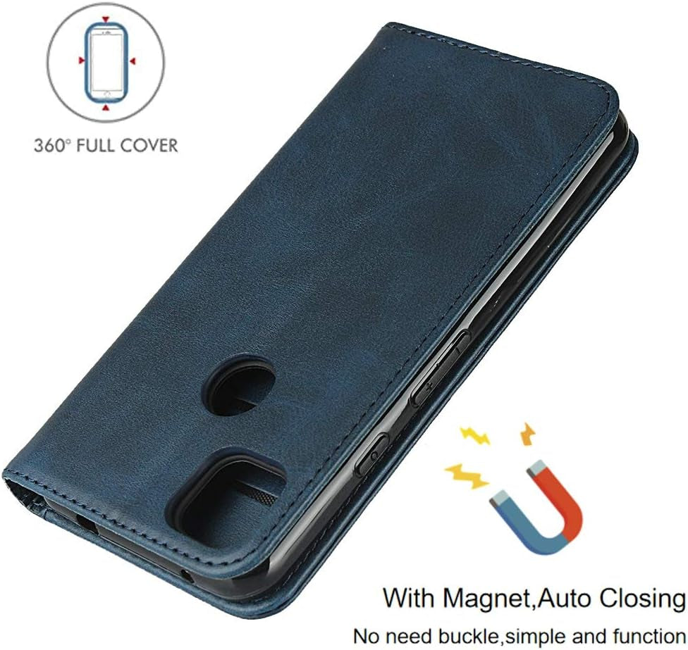 Jaorty Designed for Pixel 4A Wallet Case,Premium PU Leather Flip Folio Case with Card Slot,Stand Holder,Magnetic Closure TPU Case for Google Pixel 4A 4G 5.81 Inch,Navy Blue  Jaorty   