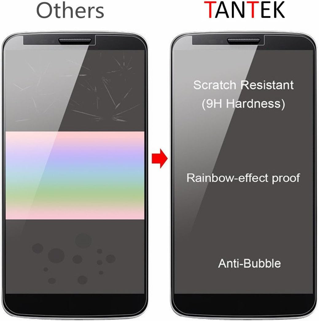 TANTEK [3-Pack Screen Protector for LG G6 (2017 Release, 5.7" Display),Tempered Glass Film,Ultra Clear,Anti Scratch,Bubble Free,Case Friendly  TANTEK   