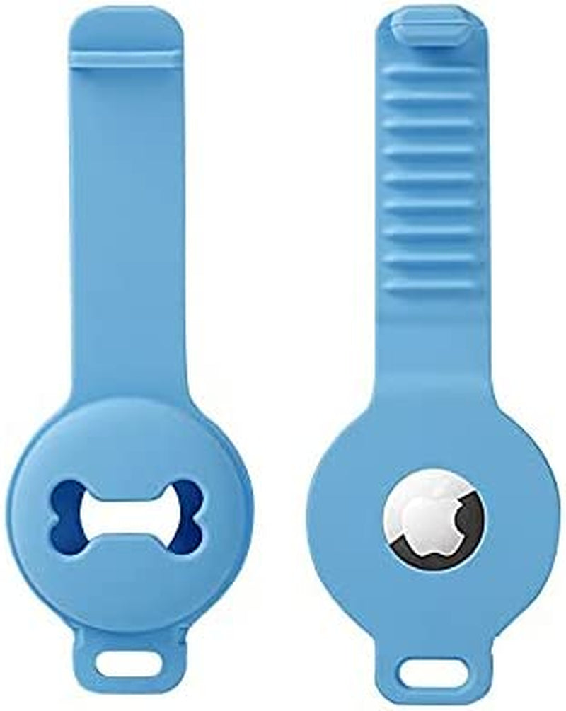 Navy Otter Silicone Apple® Airtag Case for Pets, Collar and Harness Compatible, Backpack and Bag Compatible (Flamingo Pink)  Navy Otter   