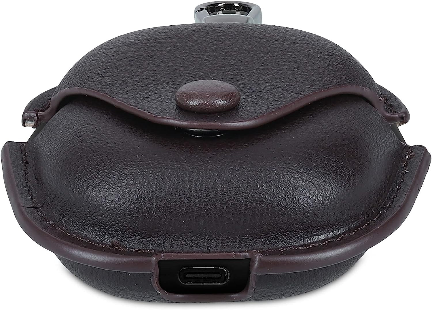 Kwmobile Leatherette Case Compatible with Samsung Galaxy Buds 2 Pro/Buds 2 / Buds Live/Buds Pro - Headphones Protection Etui Cover - Dark Brown  KW-Commerce   