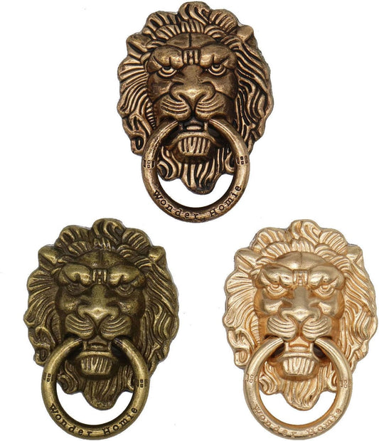 3 Pcs Lion Pattern Cell Phone Ring Stand Holder Colorful Cute Pattern Painted Universal Metal Buckle Tablet Finger Ring Kickstand for All Phones Tablets  HANJIAONI   