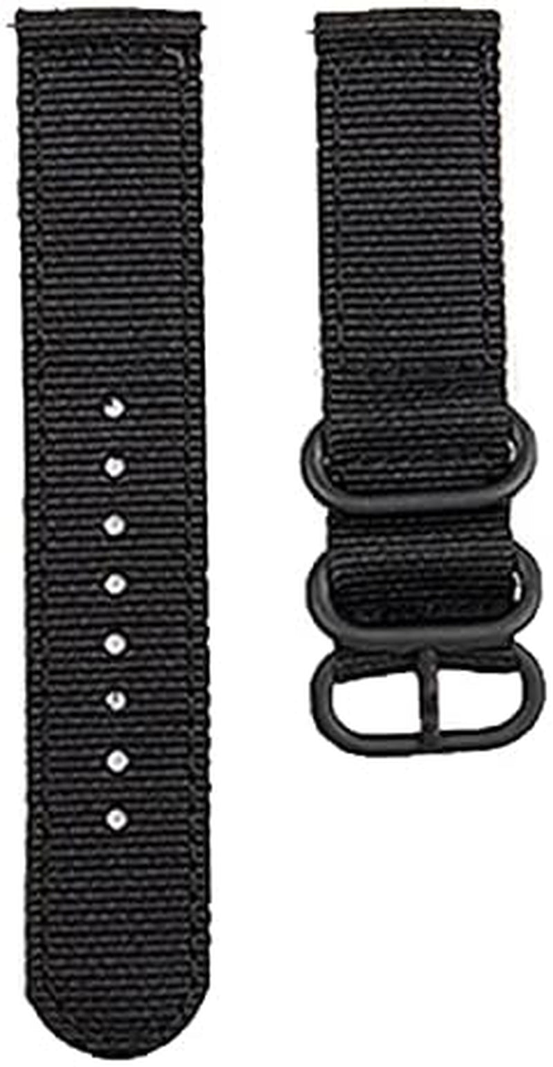 GUMMMY 18MM 20MM 22MM Nylon Watch Strap for Garmin Venu Garminmove 3 Garmin Active S Vivoactive 4 4S Smart Wristband Quick Release Band  GUMMMY Black 18mm 