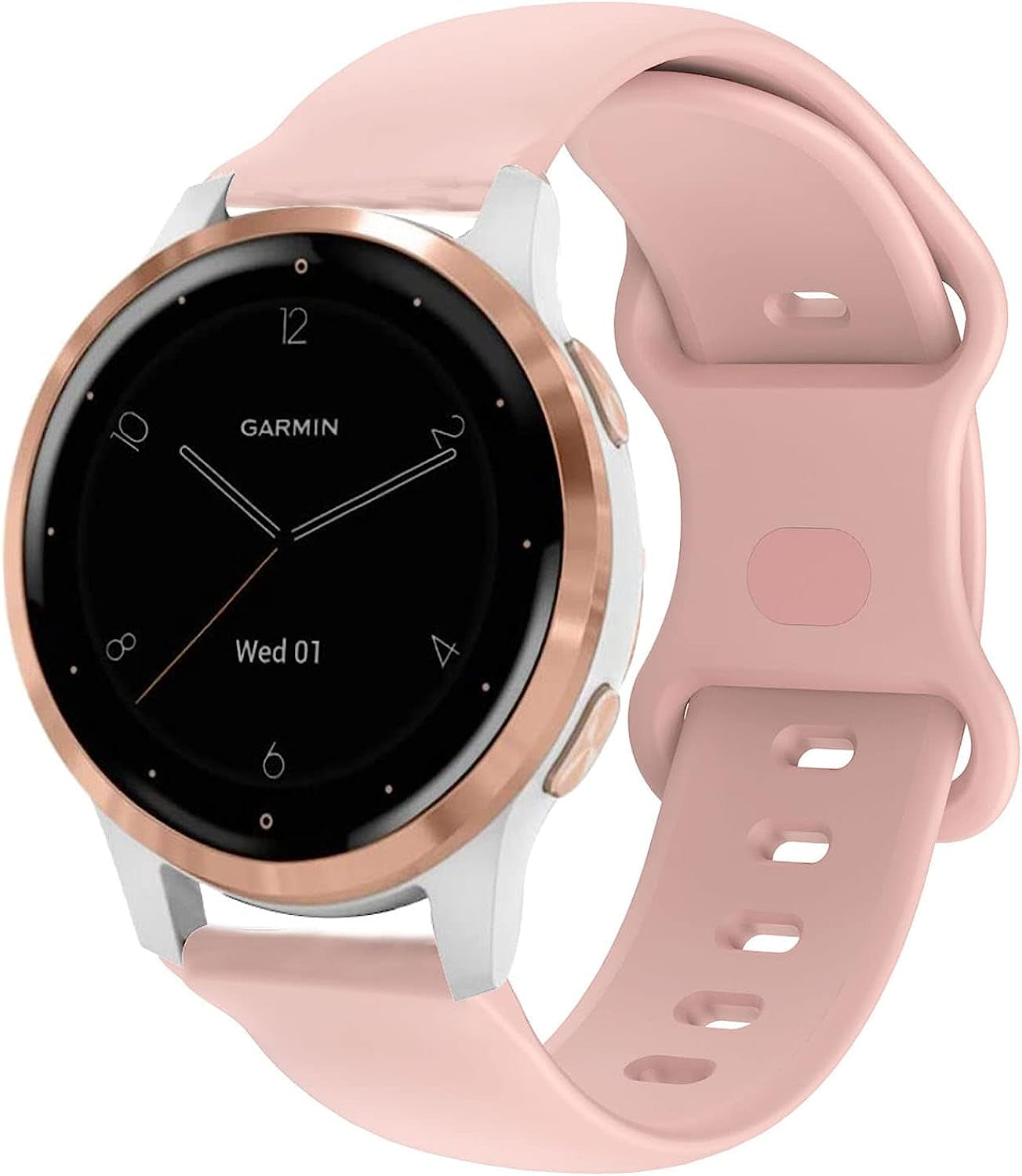 Krudary Bands Compatible with Garmin Vivoactive 4S / Vivomove 3S/ Venu 2S Soft Silicone Fadeless Pattern Printed Floral 18MM Replacement Wristband for Garmin Forerunner 255S/255S Music  Krudary   