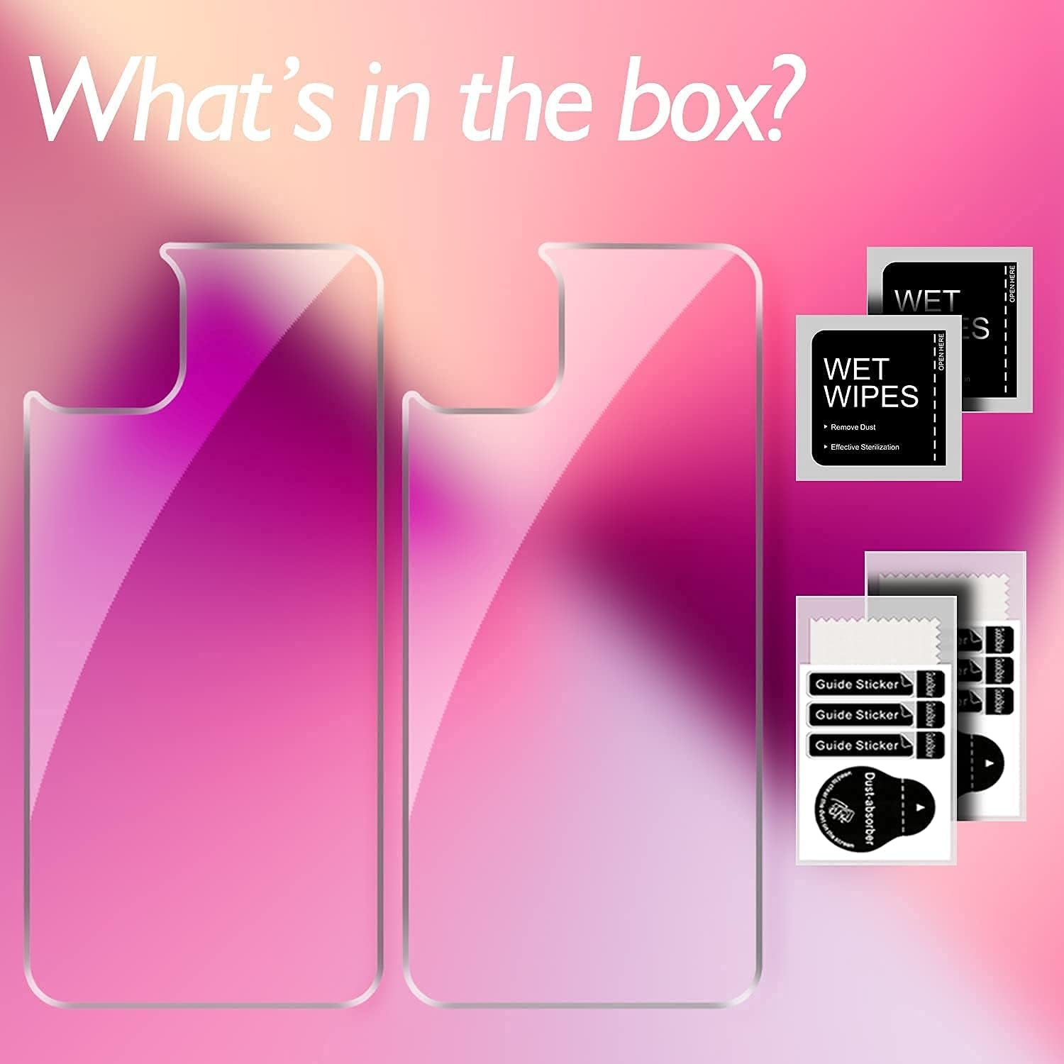 Shacoryze Back Screen Protector for Iphone 13 [2-Pack], Rear Tempered Glass [Haptic Touch] Temper Glass Film Premium HD Clarity Anti-Fingerprint/Scratch Compatible with Iphone 13 (6.1 Inch)  Shacoryze   