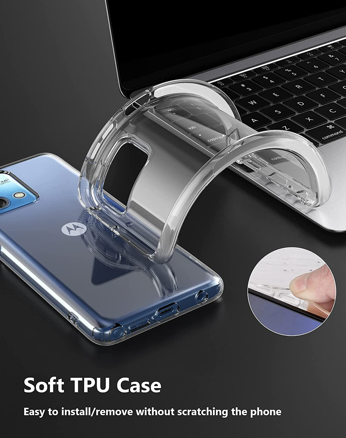 Cresee Case for Motorola Moto G Stylus 4G 2023, Thin Clear Cover with Air-Pocket Corners Slim Fit Shockproof Flexible TPU Phone Case for Moto G Stylus 4G 2023 - Transparent  Cresee   