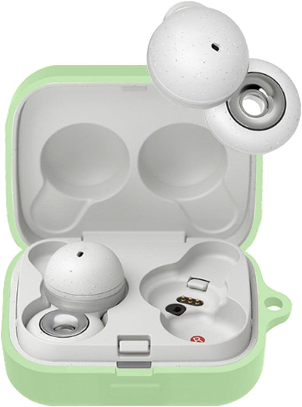 Aeihevo Silicone Case Cover for Sony Linkbuds WF-L900 | Scratch Shock Resistant Liquid Protective Sleeve Skin Cover | Soft Liquid Silicone Cover with Keychain for Wireless Earbuds  Aeihevo   