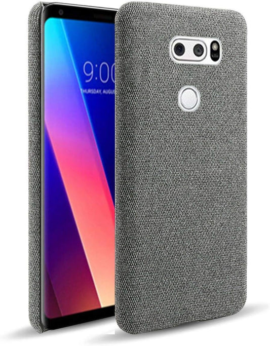 Grandcase LG V30 Case,Ultra-Thin Felt Cloth Anti-Fingerprint Shock Absorber Protective Cover for LG V30 6.0" -Dark Grey  Grandcaser   