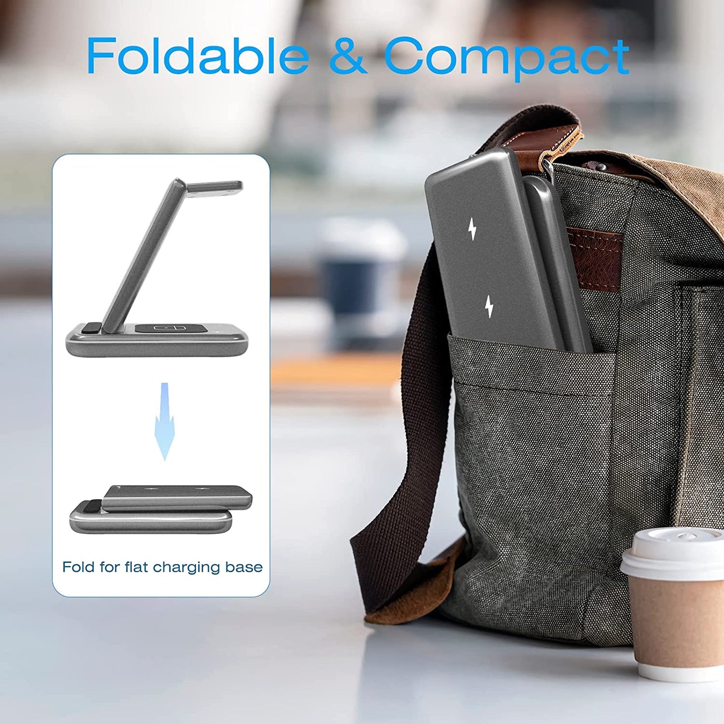 Wireless Charging Station - TYCRALI 3 in 1 Wireless Charger for Multiple Devices Apple, Foldable Charger Stand Designed for Iphone 14/13/12/11/Pro/Max, Apple Watch, Airpods  DONGGUAN XUNYUE ELECTRONICS CO LTD   