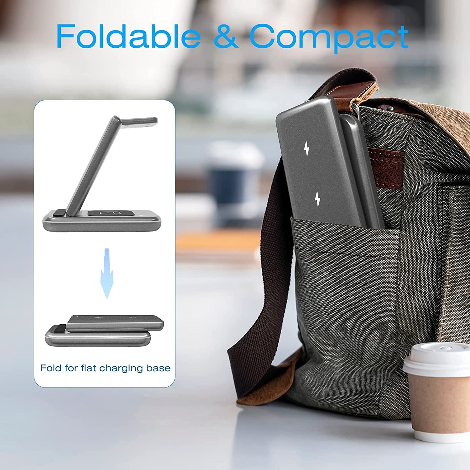 Wireless Charging Station - TYCRALI 3 in 1 Wireless Charger for Multiple Devices Apple, Foldable Charger Stand Designed for Iphone 14/13/12/11/Pro/Max, Apple Watch, Airpods  DONGGUAN XUNYUE ELECTRONICS CO LTD   