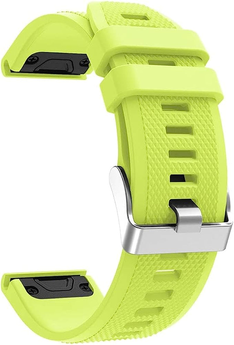 FEHAUK Silicone Band for Garmin Fenix 6 6X 6S Pro 7 7X 7S 5 5X 5S plus 945 Watch Strap Quick Release 20 22 26Mm Watchband Wris Bracelet  FEHAUK D 26mm Width 