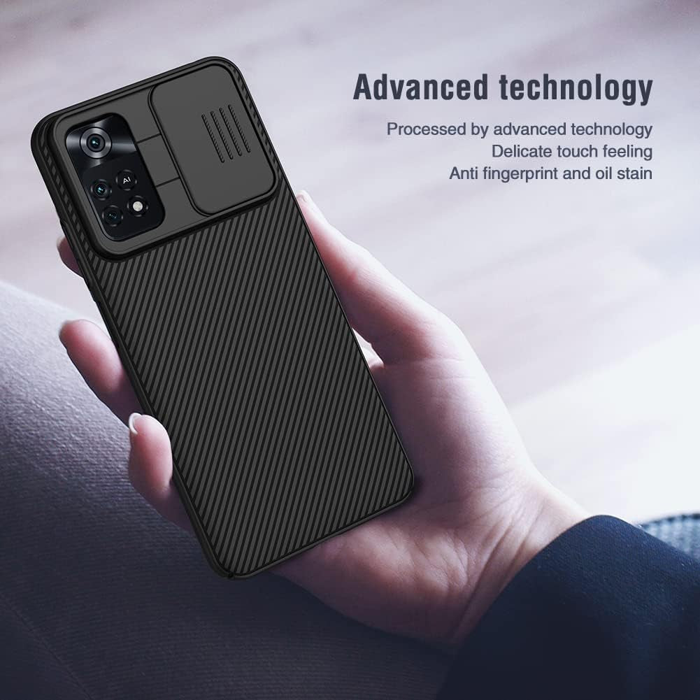 SZAMBIT Case with Camera Protection Compatible for Xiaomi Poco Series,With Camera Slide Cover,Anti-Fingerprint,Ultra Thin Hard PC Shockproof Bumper Case Compatible with Xiaomi Poco F5 Pro,Black  SZAMBIT   