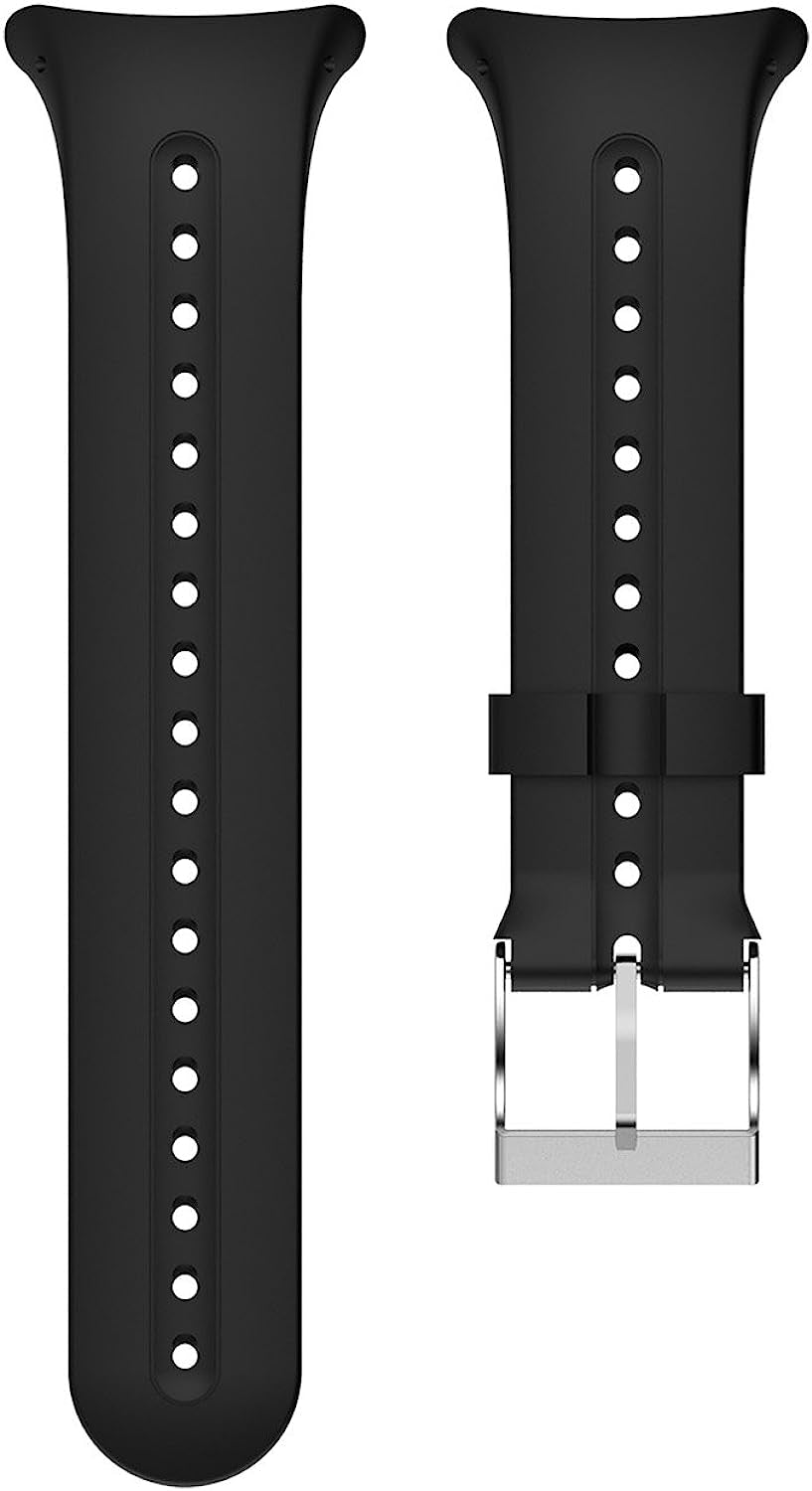 Fitturn Band Compatible with Garmin Swim Watch Bands Replacement Soft Silicone Black Watch Band Sports Strap Wristband Compatible with Garmin Swim Watch  FitTurn   