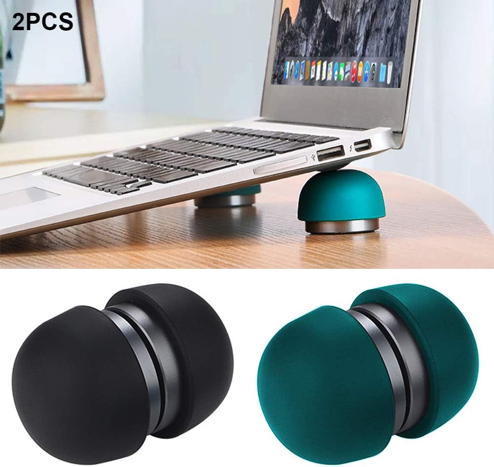 CALIDAKA Laptop Cooling Stand, Ergonomic Laptop Stand Small Invisible Cooler Ball Portable Magnetic Foot Heat for Notebook Computer Laptop  CALIDAKA   