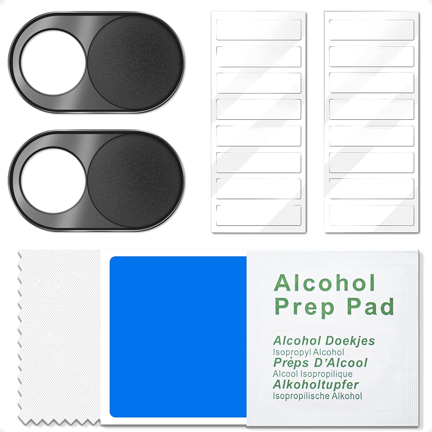 Ultra Thin Metal Magnet Web Camera Cover Silde for Macbook Pro Laptops Smartphone Mac PC Tablets, Adhesive Tabs Fix Bottom of Magnetic Privacy Screen  Mamol   