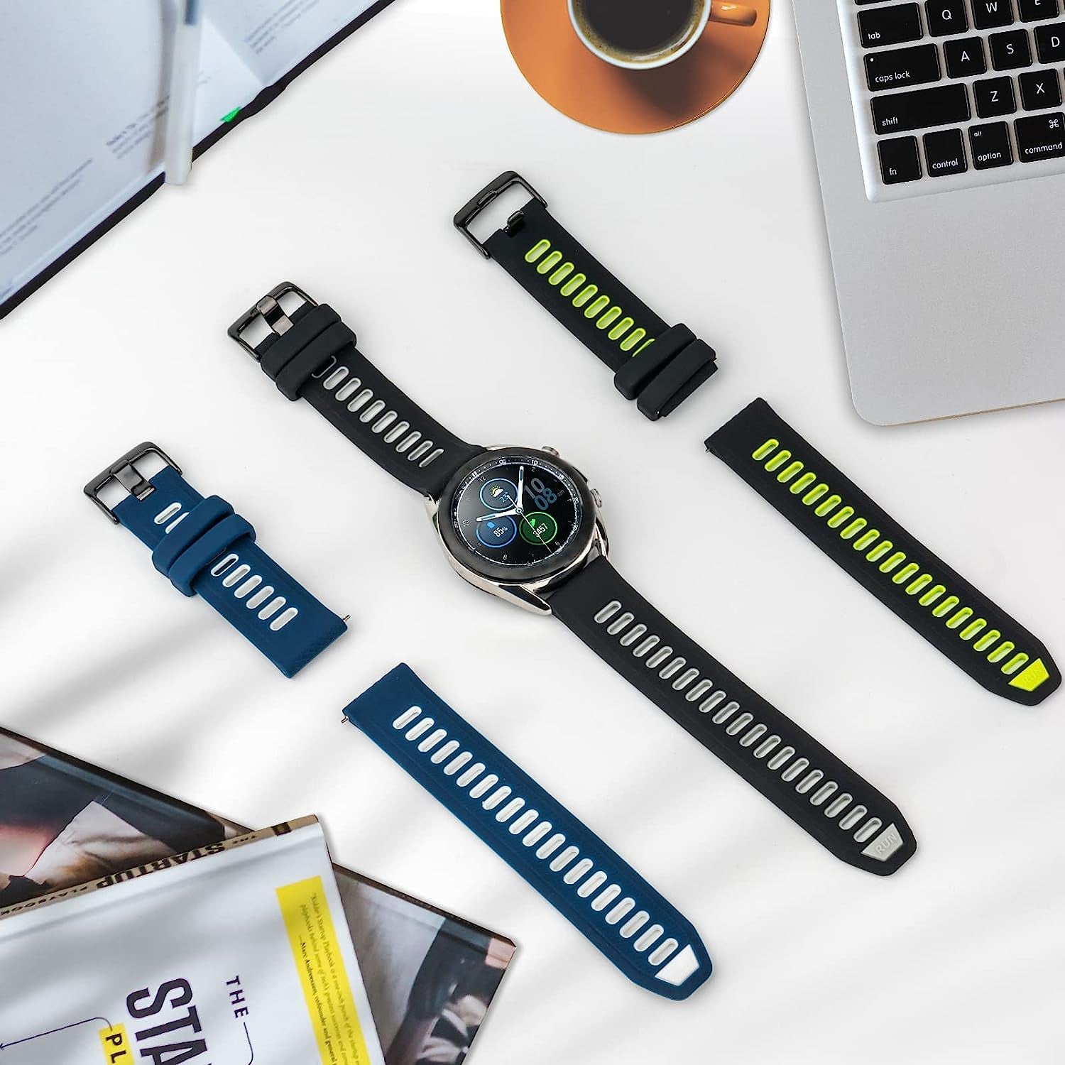 Replacement Band for Garmin GPS Running Smartwatch Band,Soft Silicone Adjustable Sport Band, Easy Change Silicone Replacement Soft Rubber Watch Band  Gusfeliz   