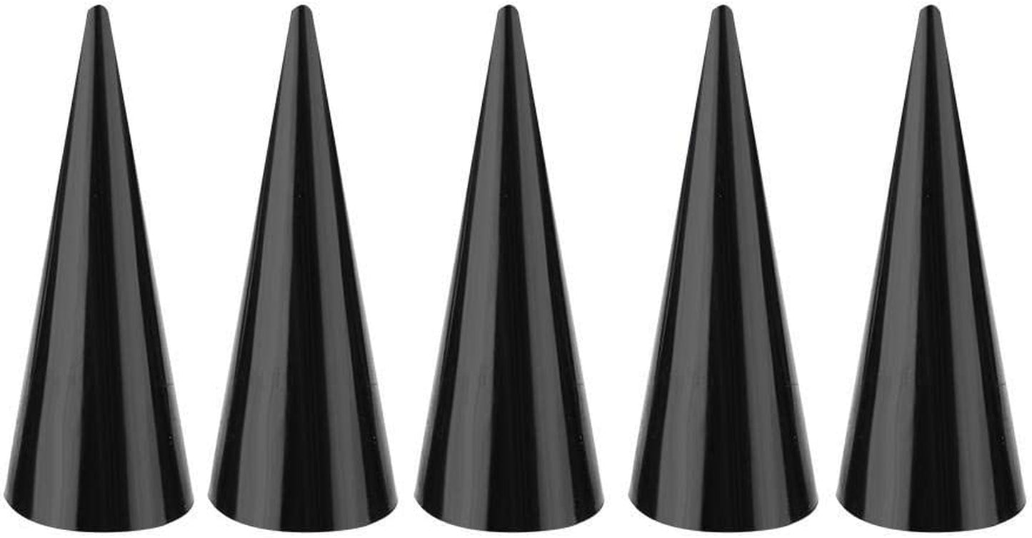 Finger Ring Jewelry Display, 5Pcs Single Finger Display Ring Holder Showcase Stand Jewelry Rings Organizer(Black)  Semme   