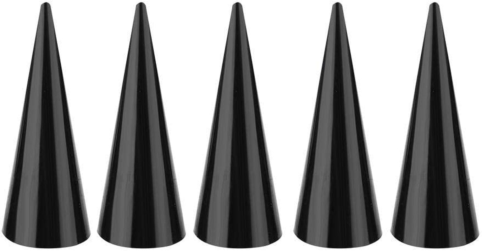 Finger Ring Jewelry Display, 5Pcs Single Finger Display Ring Holder Showcase Stand Jewelry Rings Organizer(Black)  Semme   